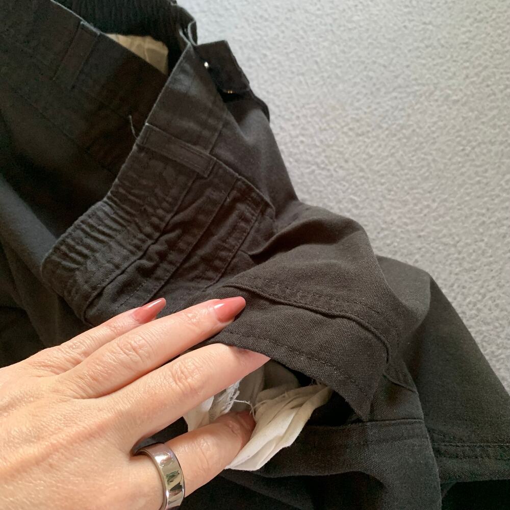 Vintage Pilot Co Girls Sz 14 Black Tapered Jogger Pants Elastic Hem 90s Pleated - Picture 9 of 13